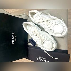 ❌❌SOLD❌❌Prada Milano Macro Re-Nylon White Sneaker Man Size US 11 (UK 10)